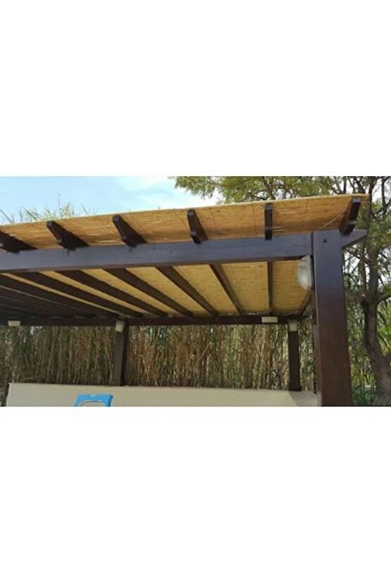 Bambu Kamış Hasır Bahçe Çiti Gölgelik Balkon Çiti 1 Metre X 6 Metre