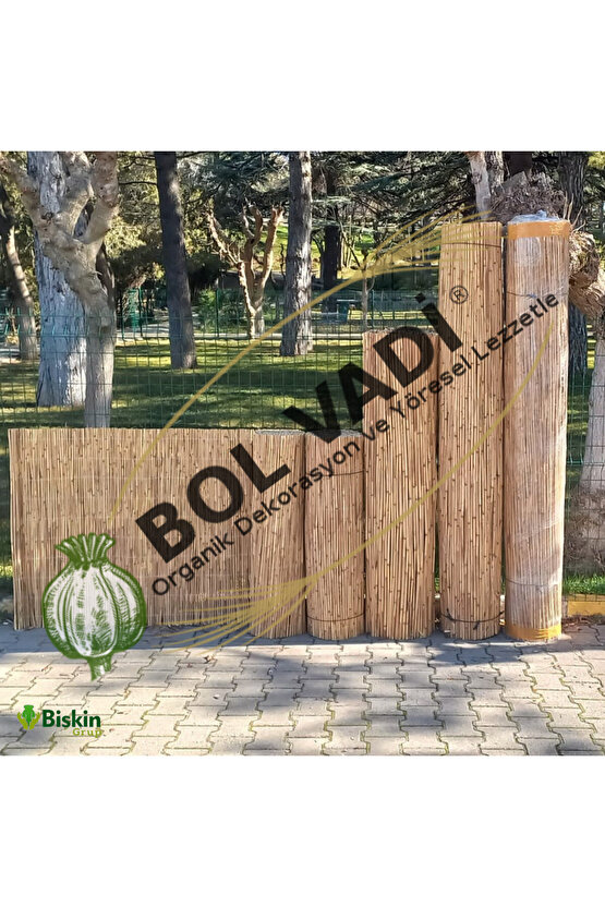 Hasır Çit , Kamış Çit Bambu 1m X 5m