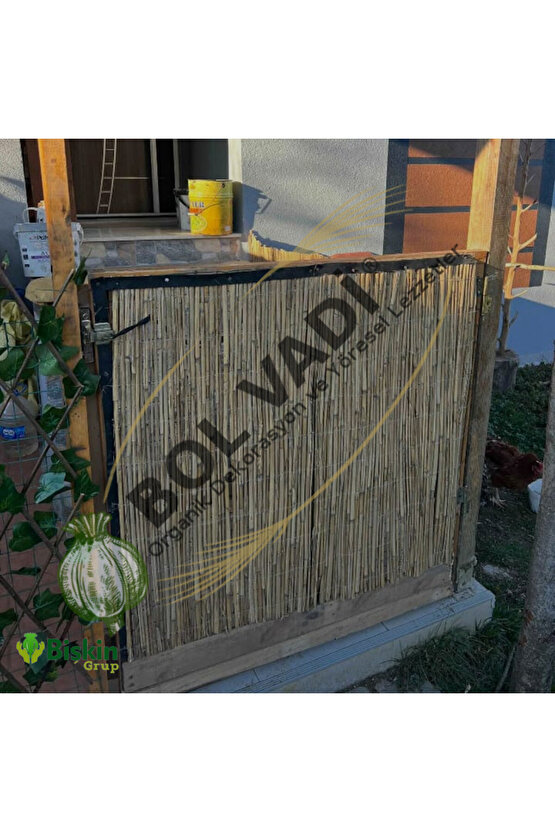 Hasır Çit , Kamış Çit Bambu 1m X 5m