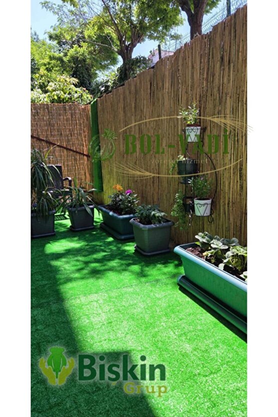 Kamış Hasır Çit 2 m x 6 m Bahçe Balkon Gizleme Çiti