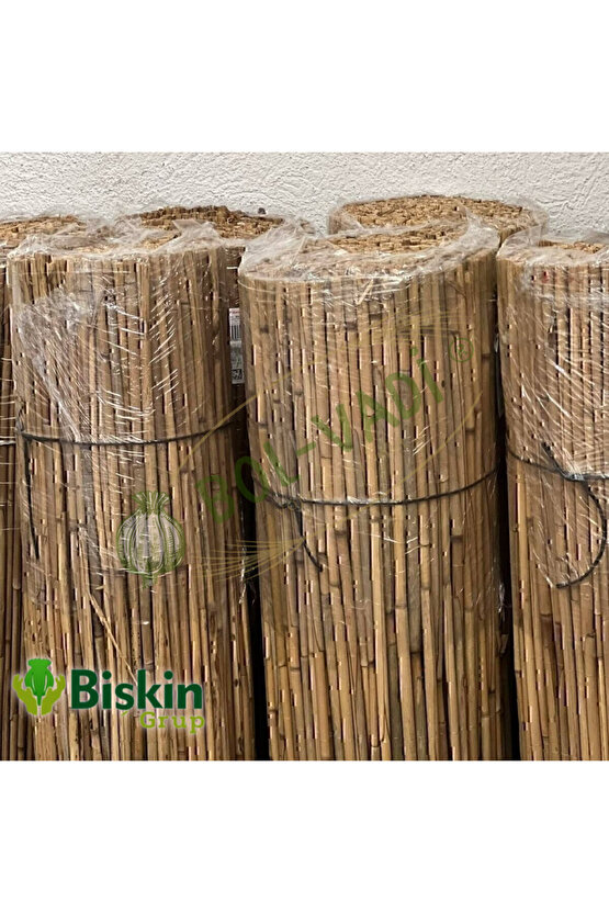 50cm X 5m Misina Ipli Doğal Bambu Kamış Çit,bahçe Çiti,balon Çiti,hasır Çit, Gölgelik
