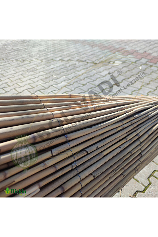 Afyonkarahisardan Kamış Çit Bambu Çit Hasır Doğal 1,00 X 5,00 Metre (TELLİ)