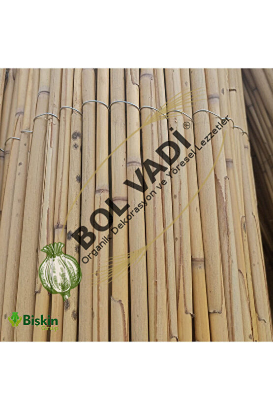 Afyonkarahisardan Kamış Çit Bambu Çit Hasır Doğal 1,00 X 5,00 Metre (TELLİ)