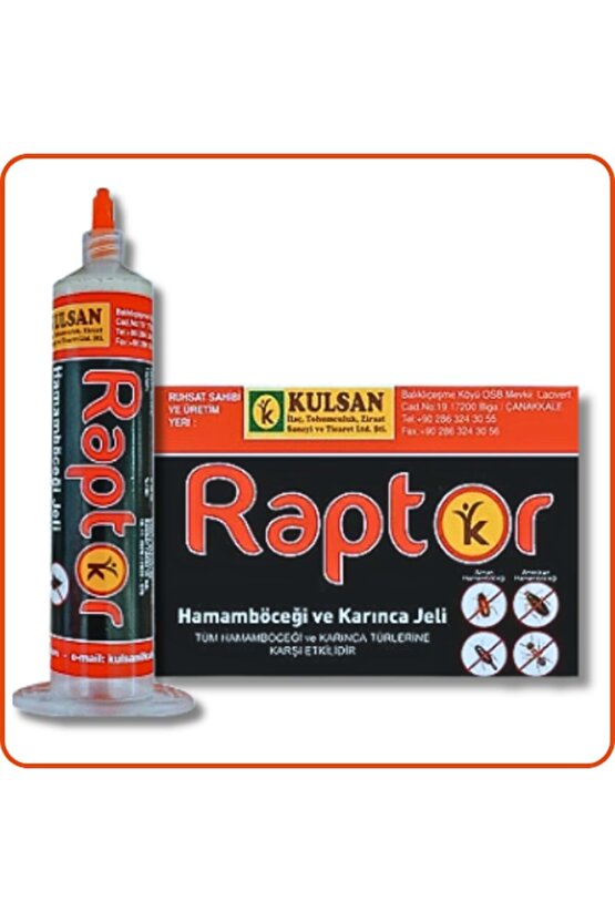 Raptor Hamamböceği Kalorifer Böceği Jeli | 35 Gram
