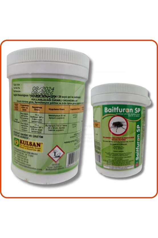 Baitfuran SP Suda Çözülebilen Granül Karasinek İlacı| 100 Gram