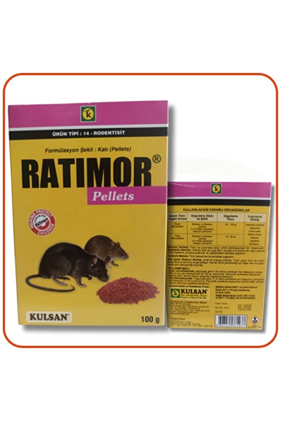 Ratimor Pellets Fare Zehiri | 100 Gram