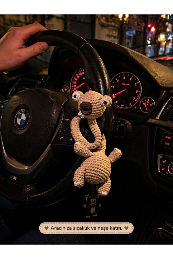 Buz devri sid çanta süsü , çanta charmı , direksiyon süsü, amigurumi aksesuar TELLİ