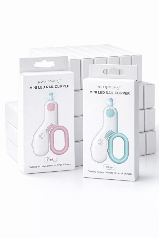 LED Işıklı Kedi Köpek Tırnak Makası Güvenli Pratik Kesim Evcil Hayvan Tırnak makası