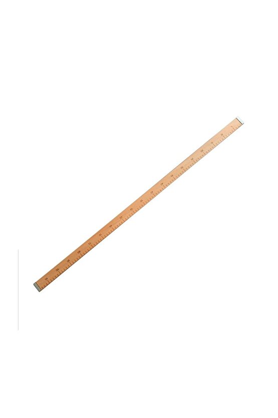 Ahşap Manifatura Cetveli Demirli 1 Metre (100cm) (MDF)
