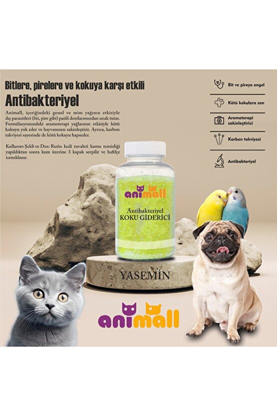Kedi Kum Koku Giderici Aromaterapi Güzel Kokulu Kıtık Açıcı Kedi Köpek Kum Duş Kullanım 230 gram
