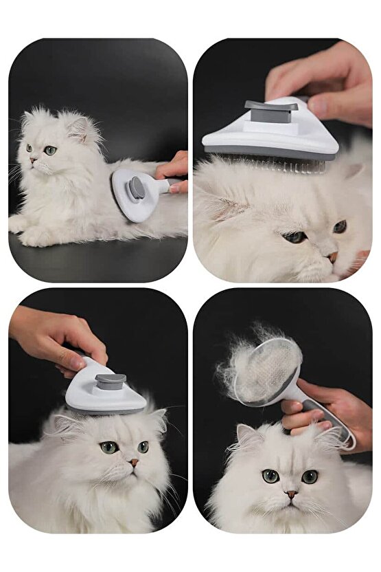 Hakdempet Lüks Basmalı Tarak Kedi Ve Köpek Tarağı