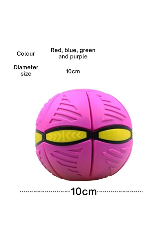 Flat Ball Uçan Ufo Daire Fırlatma Diski Topu Havada Dönüşen Çocuk Eğlence Spor Oyuncak