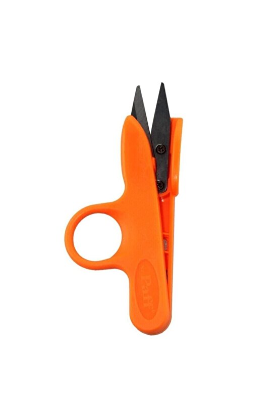 Turuncu Yaylı Tekstil Iplik Temizleme Makası 12 Cm