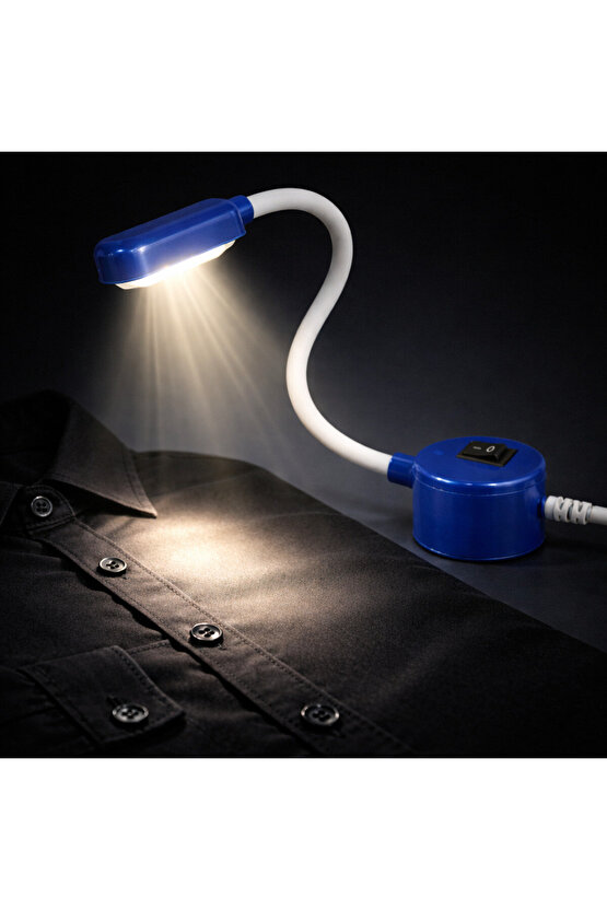 Spiral Dikiş Makinası Lambası Mıknatıslı 10 Ledli