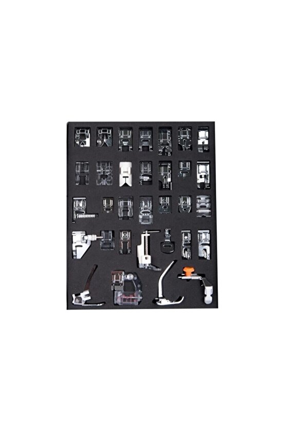 FDM GT-32 Ev Tipi Dikiş Makinesi Ayak Seti 32 Parça 5 mm Zigzag Uyumlu Singer Janome Brother Ev Tipi