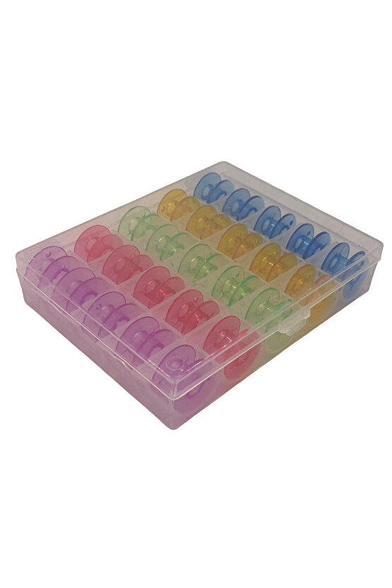 Ev Tipi Aile Dikiş Makinesi Plastik Geniş Masura Renkli (Kutulu)  HM2518M 25 Adet