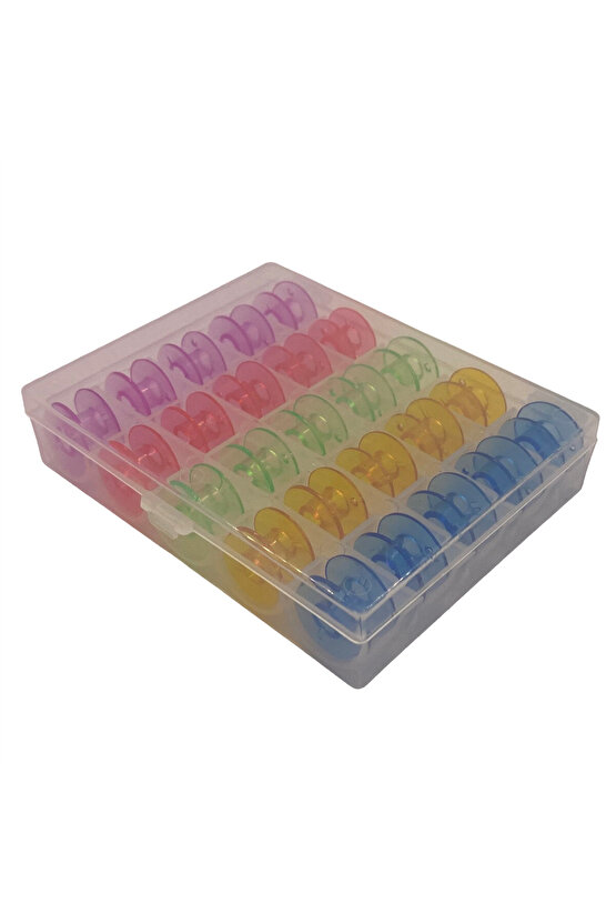 Ev Tipi Aile Dikiş Makinesi Plastik Geniş Masura Renkli (Kutulu)  HM2518M 25 Adet