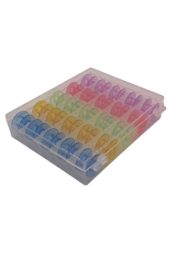 Ev Tipi Aile Dikiş Makinesi Plastik Geniş Masura Renkli (Kutulu)  HM2518M 25 Adet