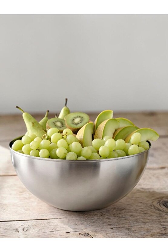 Blanda Paslanmaz Çelik 2 li Kase Karııştırma ve Salata Kabı DuruShop (28cm 5,4 LİTRE - 36cm 11,5 LT)