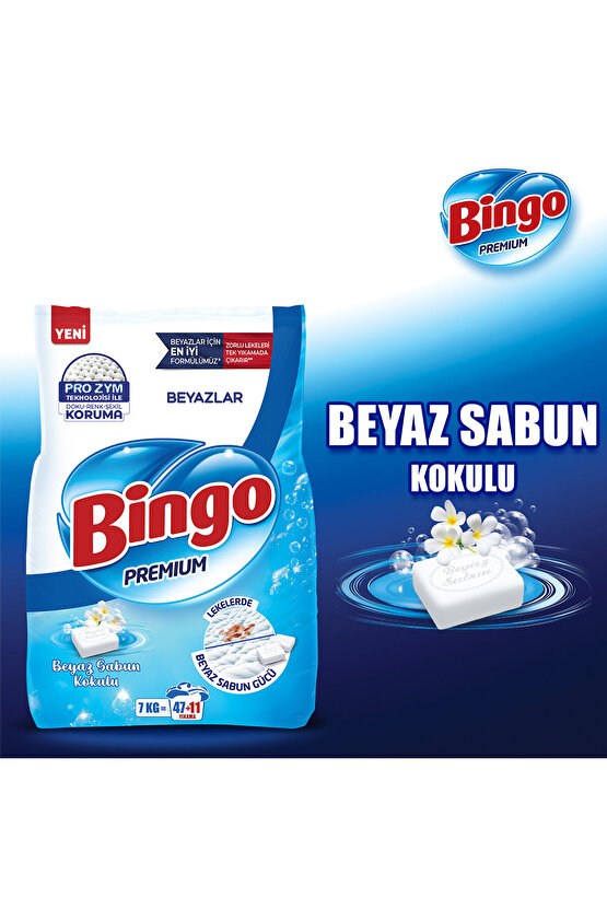 Premium Toz Çamaşır Deterjanı 7 Kg Beyaz