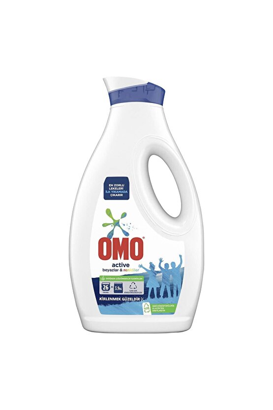 Sıvı Deterjan Active Beyazlar Ve Renkliler 26 Yıkama 1690 ML