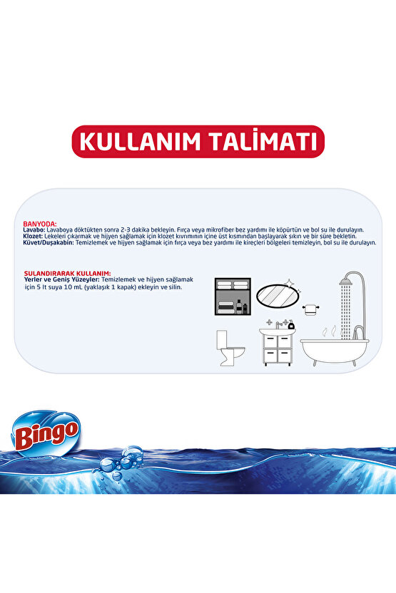 Oksijen Çamaşır Suyu 750 ml Ferahlatan Hijyen Ekonomi Paketi 6lı