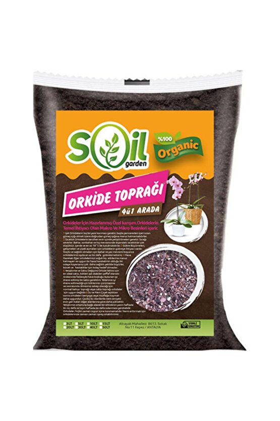 Orkide Toprağı Zenginleştirilmiş 10 Lt
