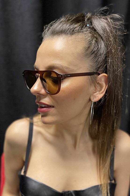 Bh Ex677 Mat Kahverengi Unisex Güneş Gözlüğü
