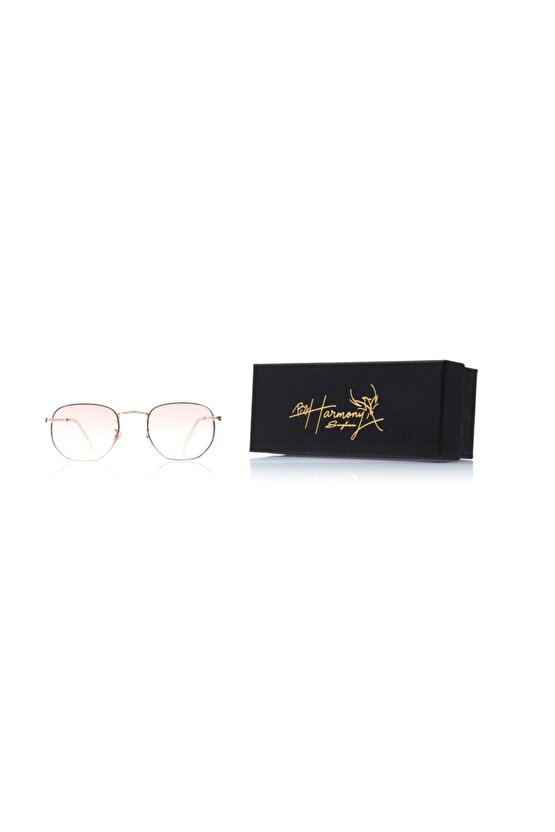 Unisex Güneş Gözlüğü BH DK002 Gold Pembe