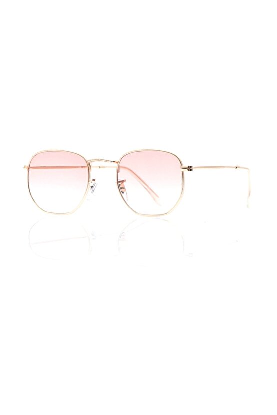 Unisex Güneş Gözlüğü BH DK002 Gold Pembe