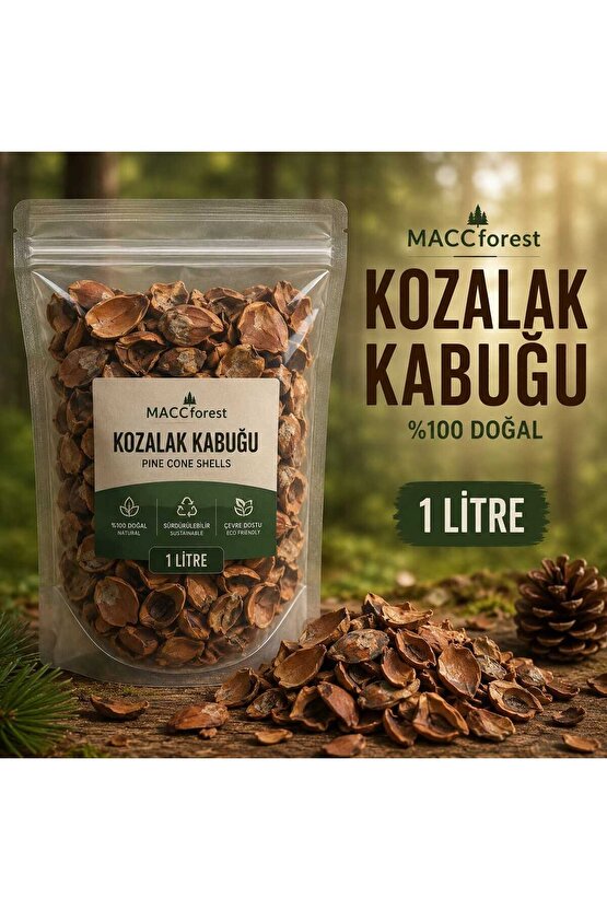 Kozalak Kabuğu 1 Litre Doğal Orkide ve Bitki Toprak Katkısı