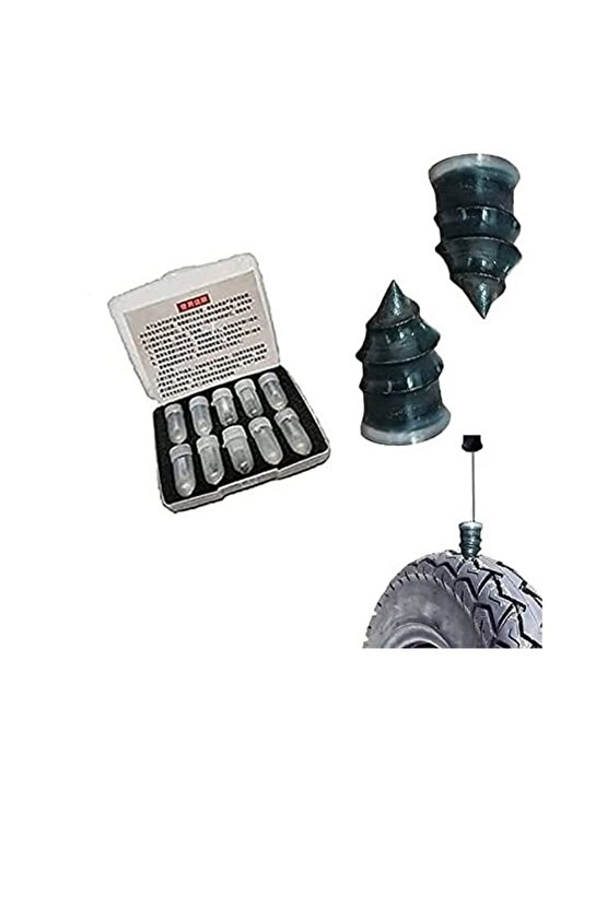 Lastik Tamir Aparatları Kauçuk Vidalı Tamir Seti (10 Parça)