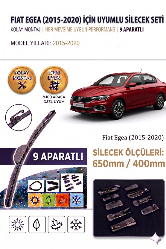Fiat Egea Ön Cam Silecek Takımı 2015-2020