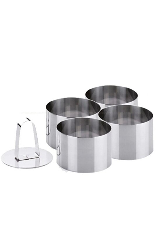Mold Chef Yuvarlak Delikli Tart Kalıbı Çap 6cm 10 Adet