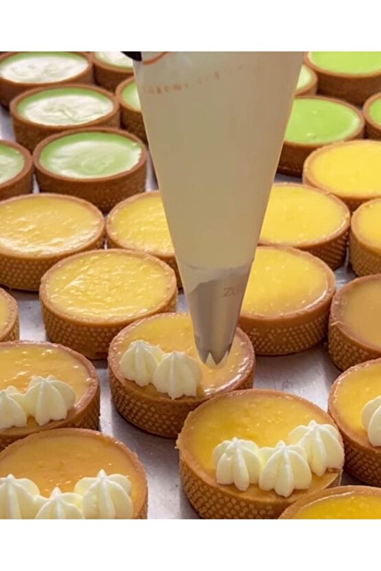 Mold Chef Yuvarlak Delikli Tart Kalıbı Çap 6cm 10 Adet