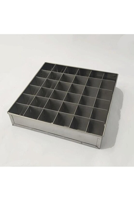 Mold Chef Brownie Kek Kalıbı Çap 25 x 25cm 49 Dilim Derinlik 4cm