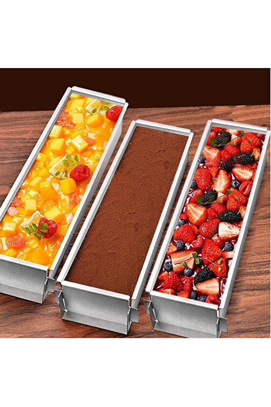 Mold Chef Paslanmaz Çelik Tiramisu Kalıbı Boy 40cm Derinlik 8cm En 8cm