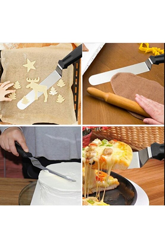 Mold Chef Eğik Pasta Sıvama Spatulası 20 cm