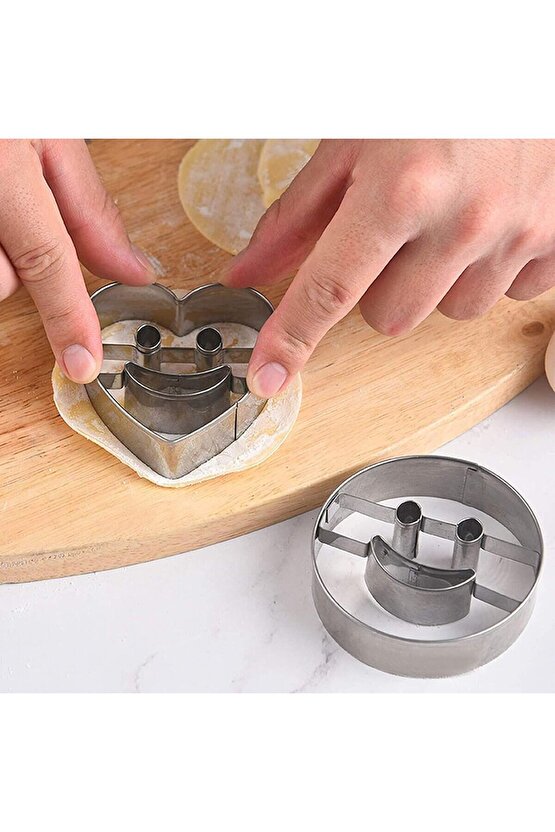 Mold Chef Güler Yüz Kurabiye Kalıbı 4 Lü Takım