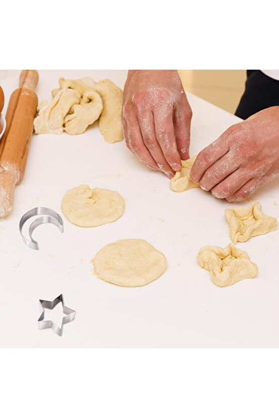 Mold Chef Ay Yıldız Kurabiye Kalıbı 2 Li Set