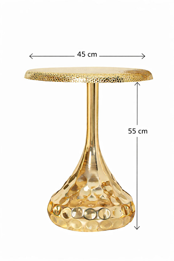 ARTIS Gold Dövme Metal Yan Sehpa
