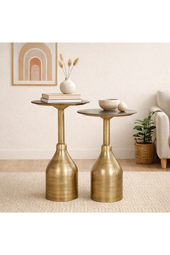 SOLİS 2 Lİ ESKİTME GOLD AYNALI ZİGON