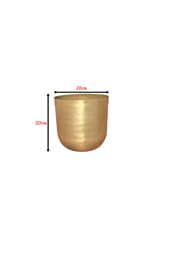ÇAP 20 METAL GOLD ESKİTME SAKSI