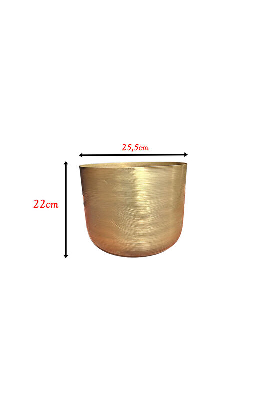 ÇAP 25 METAL GOLD ESKİTME SAKSILIK