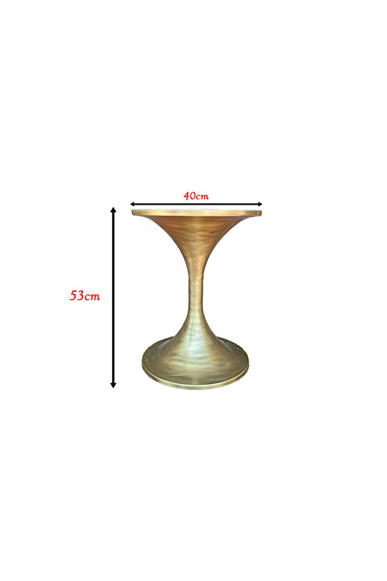 KUM SAATİ GOLD ESKİTME SEHPA