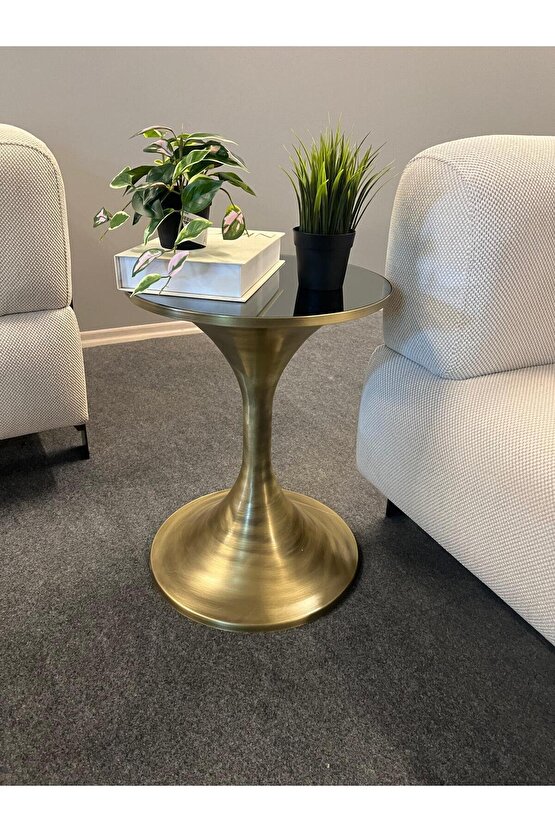 KUM SAATİ GOLD ESKİTME SEHPA