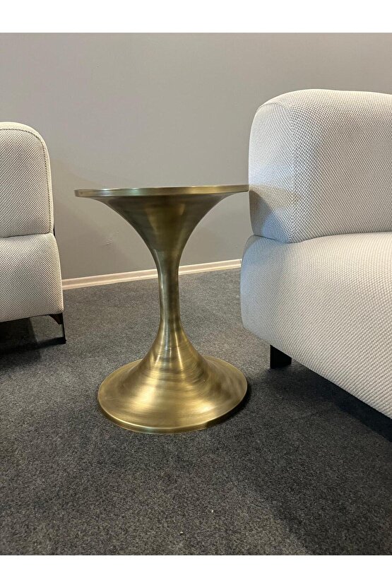 KUM SAATİ GOLD ESKİTME SEHPA