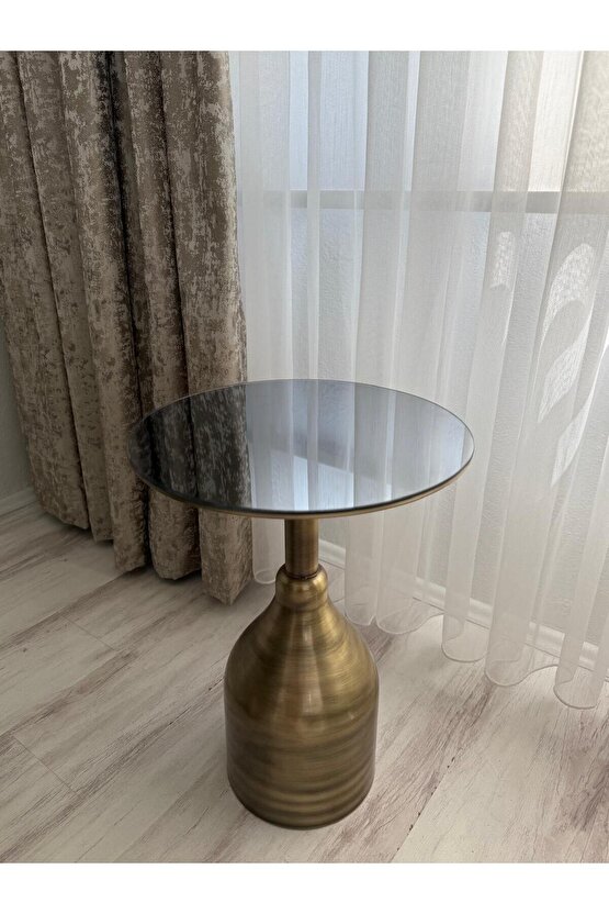 SOLİS AYNALI GOLD ESKİTME SEHPA
