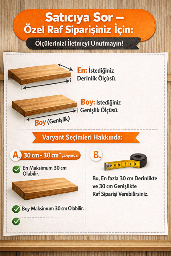 Kişiye Özel Raf İmalatı Beyaz Renk Suntalam ( 65 - 130 cm )