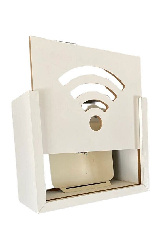 Modem Saklama Kutusu Duvar Düzenleyici Mdf Uzunluk (22CM) Genişlik (28CM) Derinlik (12CM)
